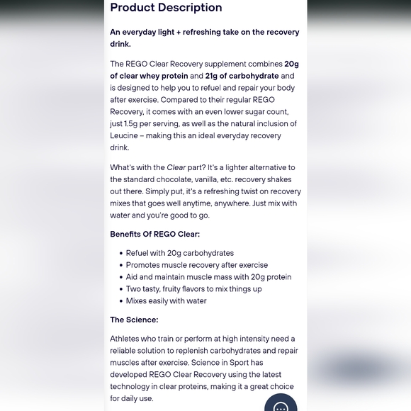 SiS Rego Clear Recovery Raspberry & Cranberry Exp. Aug 2026 - Picture 5 of 5